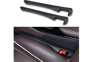 NTING Car Seat Gap Filler, Seat Gap Plug Strip Between Console and Seat Car Crevice Cather Universal Automotive Interior Accessories, Pack of 2, Black