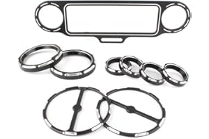 Bacar Motor Speedometer Gauge Cluster Panel Cover Trim Bezel Accent Trim Ring for Harley Touring Electra Glide Street Glide