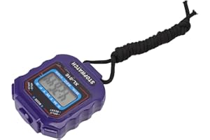 Diydeg Digital Sports Stopwatch Convenient Large Screen 1/100 Second Timer Alarm Clock for Running, Refereeing, Racing ABS Ma