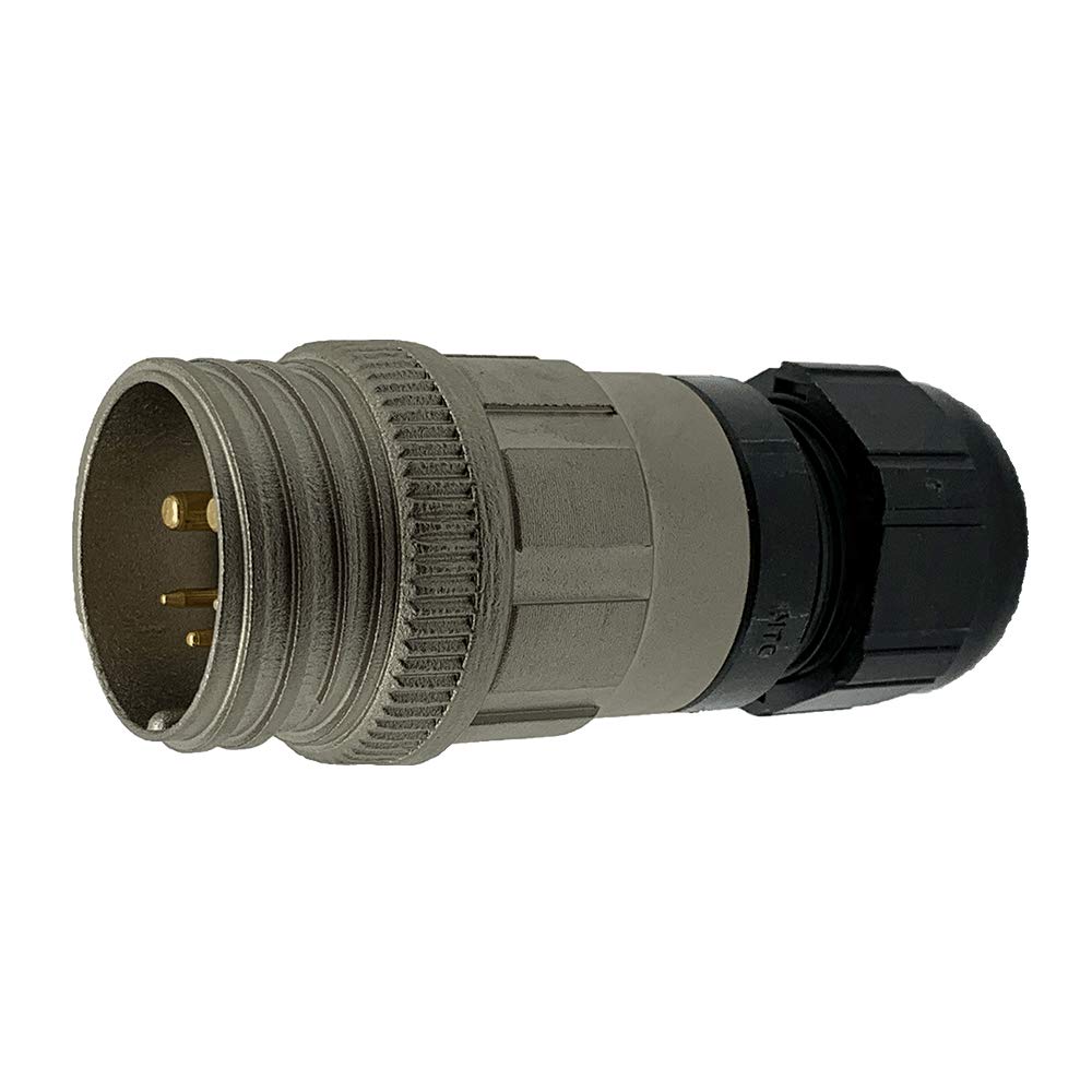 CEEP 920125D000PB00 Circular Connector, Extender, 25D Insulator, Male, 9-14mm Adjustable Cable Gland, Nickel Finish