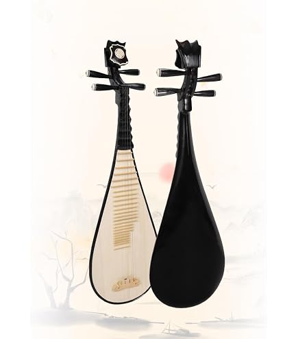 Amazon.com: Guitarra de laúd, 6 cuerdas, jaspeado, engranajes