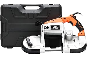 APLMAN Band Saw 5-Inch10-Amp Deep Cut Portable BandSaw for Wood Variable Speed Handheld Band Saw for Metal