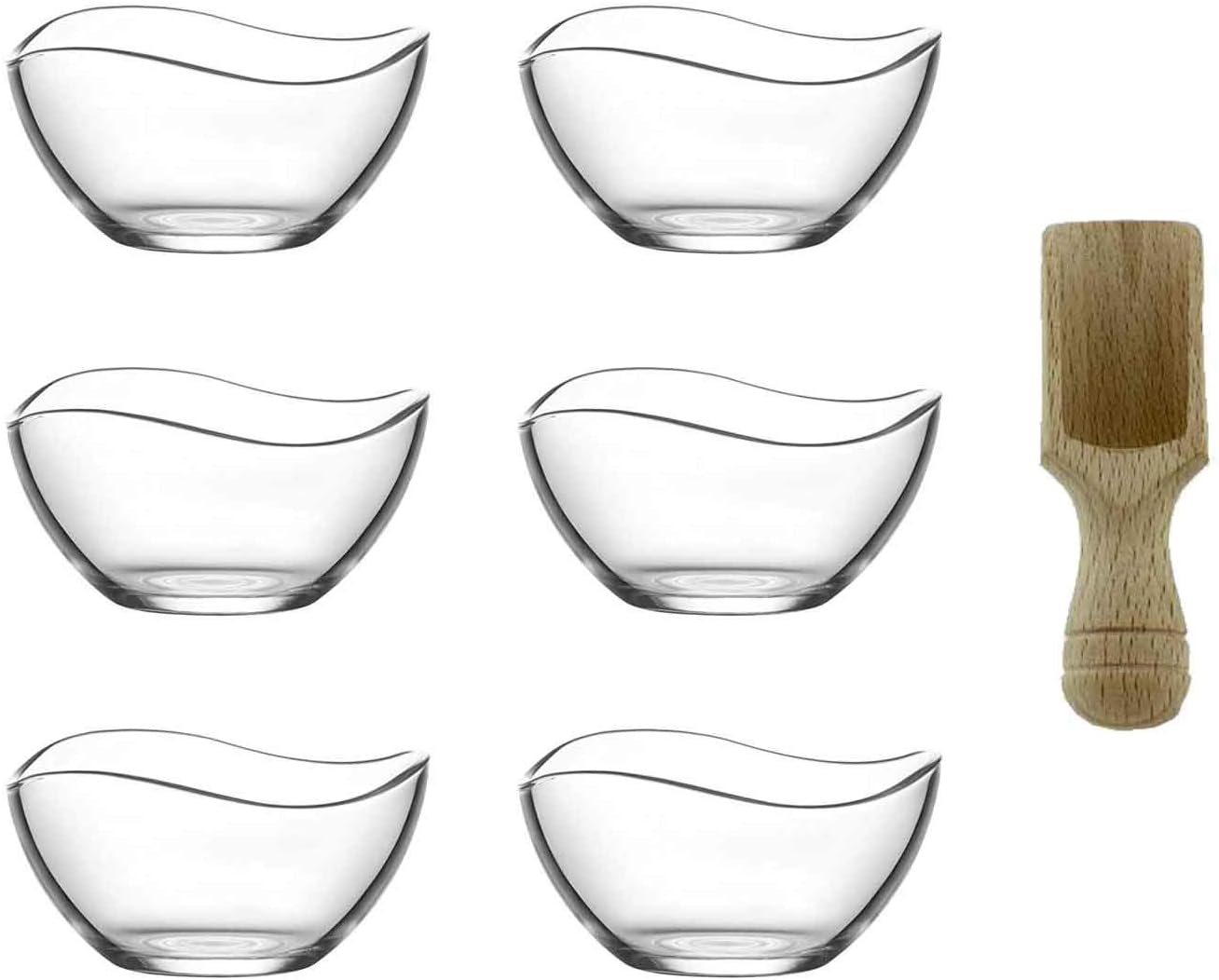 LAV 6tlg Glasschalen Vira Schalen Glasschale Dessertschale Vorspeise Glas Gläser 310ml