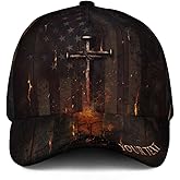 Customized Christian Hat with Text, Christian Hats for Women, Custom Jesus Hat for Men, Cross Hats