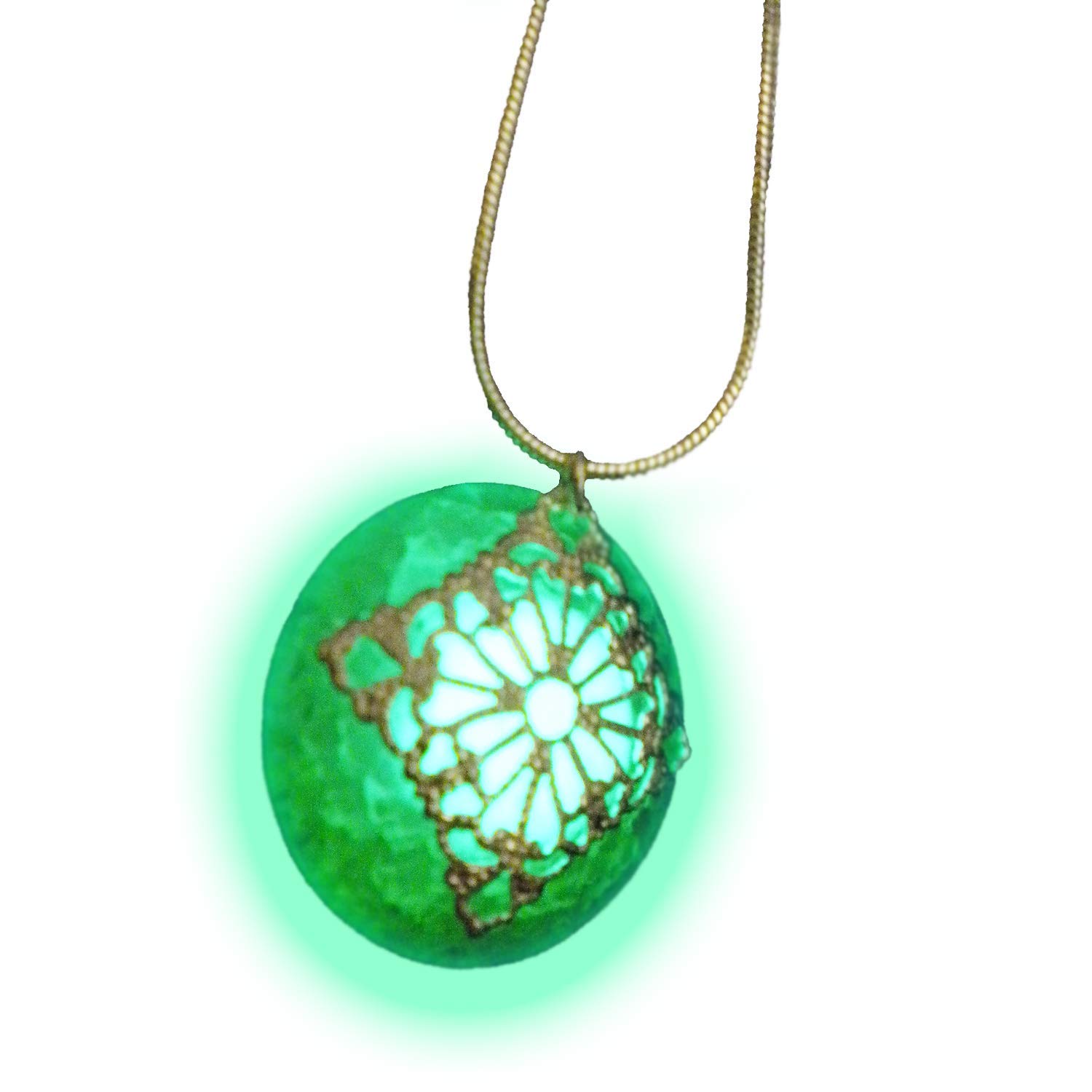 Dragon Egg Necklace Elemental Dragonstone Necklace Glow