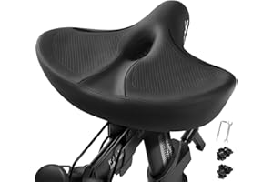 Oversized Bike Seat Cushion for Peloton Bike & Bike+, Comfort Bicycle Seat Replacement for Men & Women, Extra Wide Bike Saddl