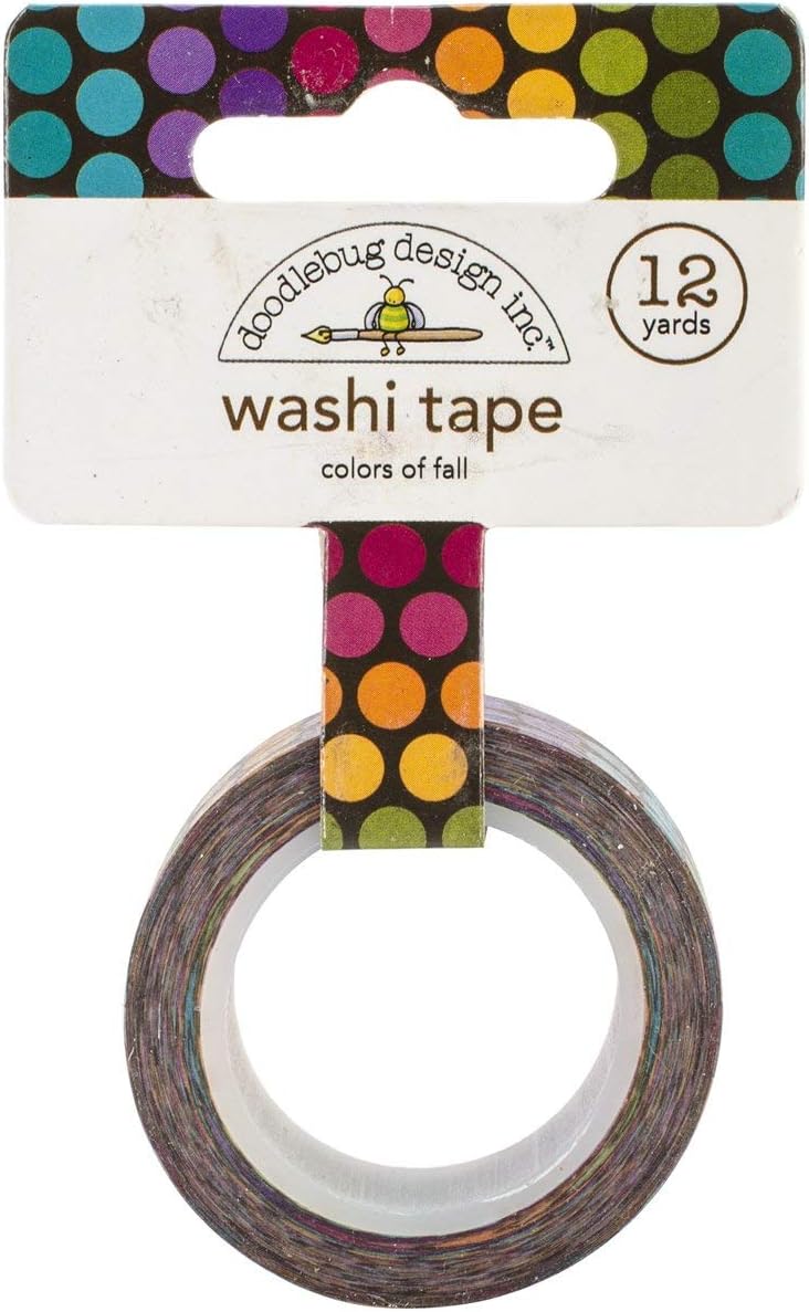 Doodlebug Washi Tape 15mm X 12yd-Fall Friends Colors Of Fall