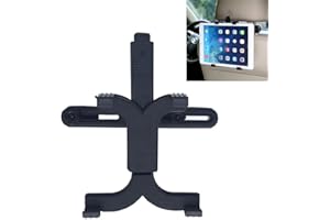 Dubens Universal Car Headrest Tablet Holder, Car Back Seat Headrest Mount Adjustable Holder for iPad 2/3/4/Mini, Samsung, Mic