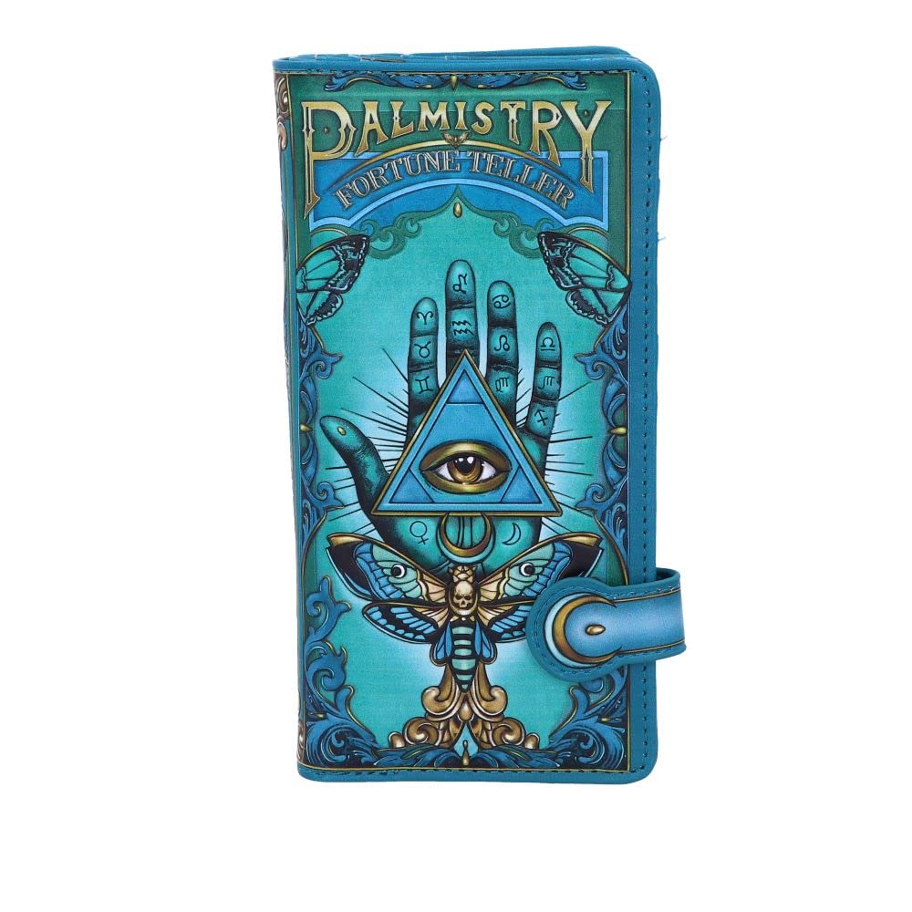 Nemesis Now Palmistry Embossed Purse Blue 18.5cm