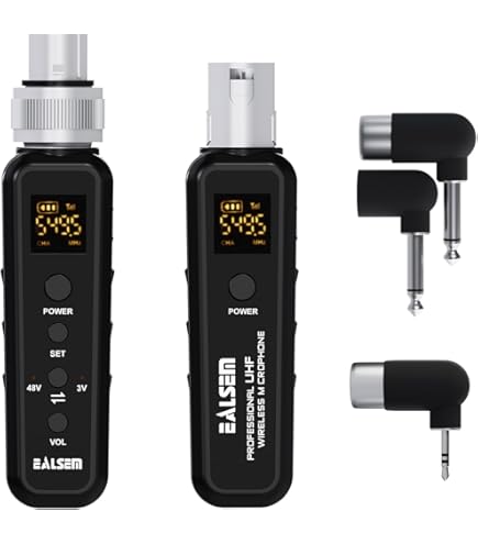 Conjunto De Transmisor Y Receptor De Micrófono Inalámbrico, Sistema De Microfono Enchufable Xlr Profesional De 2 4 Ghz Adaptador Inalambrico De Baja Latencia Para Microfonos Dinamicos E Instrumentos