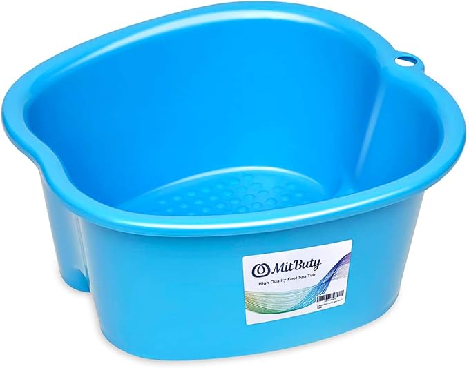 MitButy Large Foot Bath Spa Bowl for Home Use Sturdy Plastic Foot