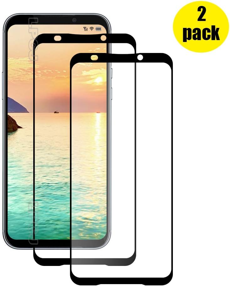 LPCJ [2 Pack, Compatible with Xiaomi Black Shark 2 Pro Screen Protector, Tempered Glass Film, screen film for Xiaomi Black Shark 2 Pro smartphone