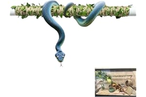 DELLLALA Snake Climbing Stick is Suitable for Ball Python Lizard Tarantula Snake Hermit Crab Leopard Gecko Tree Frog Climber Accessory Terrarium Habitat Decoration (S(11.69inch-21.65inch))