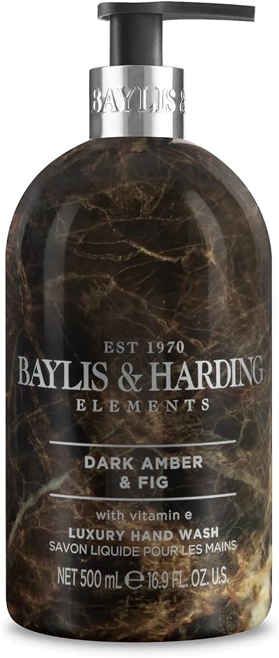 Baylis & Harding Dark Amber & Fig Elements Hand Wash 500 ml Vegan Friendly