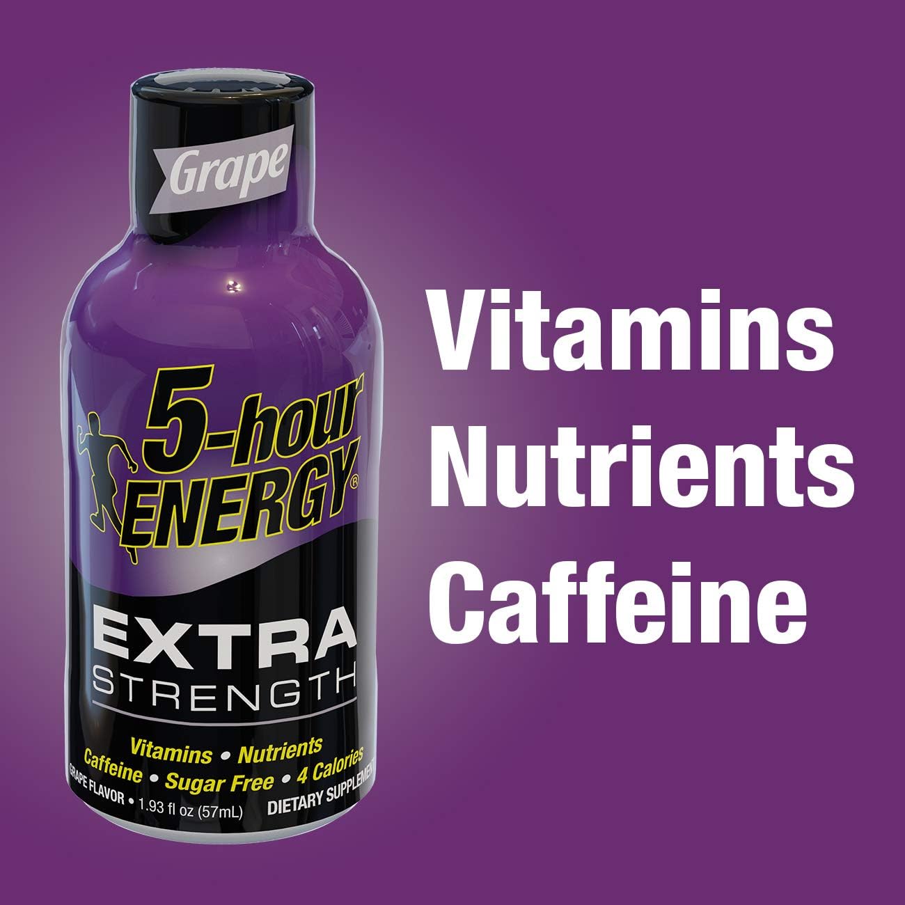 5 Hour Energy Shot Extra Strength Peach Mango- 48 Pack of 2 Ounce Bottles: Sports & Outdoors