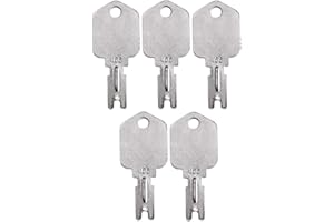A.A 5 Pack Forklift and Heavy Equipment Keys for Clark Yale Caterpillar Hyster Komatsu Gradall Gehl Crown Hyster Daewoo New Holland 6T-2663, KM31166P, 1430, 166 (5)