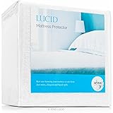 Lucid Premium Hypoallergenic 100% Waterproof Vinyl Free Mattress Protector, Queen