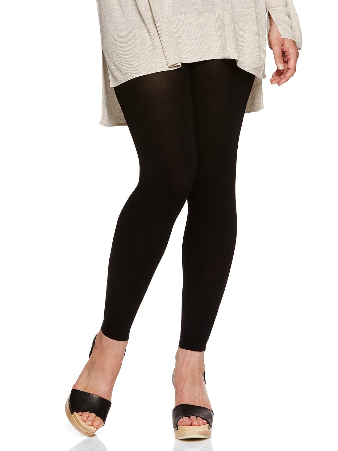 berkshire women's plus size the easy on footless max coverage tights