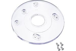 PR110 Palm Router Subbase, Router Base Plate with Screws for BOSCH RA Threaded Templet Guides, Router Guard Base Plate for Bo