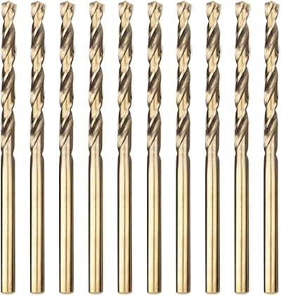 Meccion HSS Cobalt Jobber Drill Bit Set 10pcs 2.0mm DIN 338