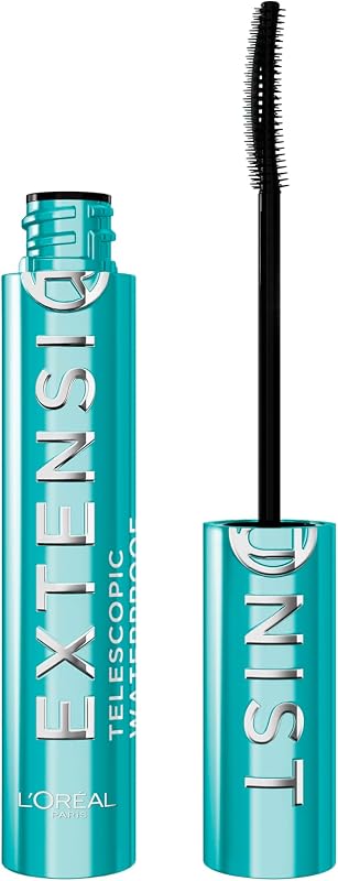 L'Oréal Paris Telescopic Extensionist Waterproof Mascara, Verlängernde, wasserfeste Wimperntusche, Farbe Schwarz, 1x 9,9ml