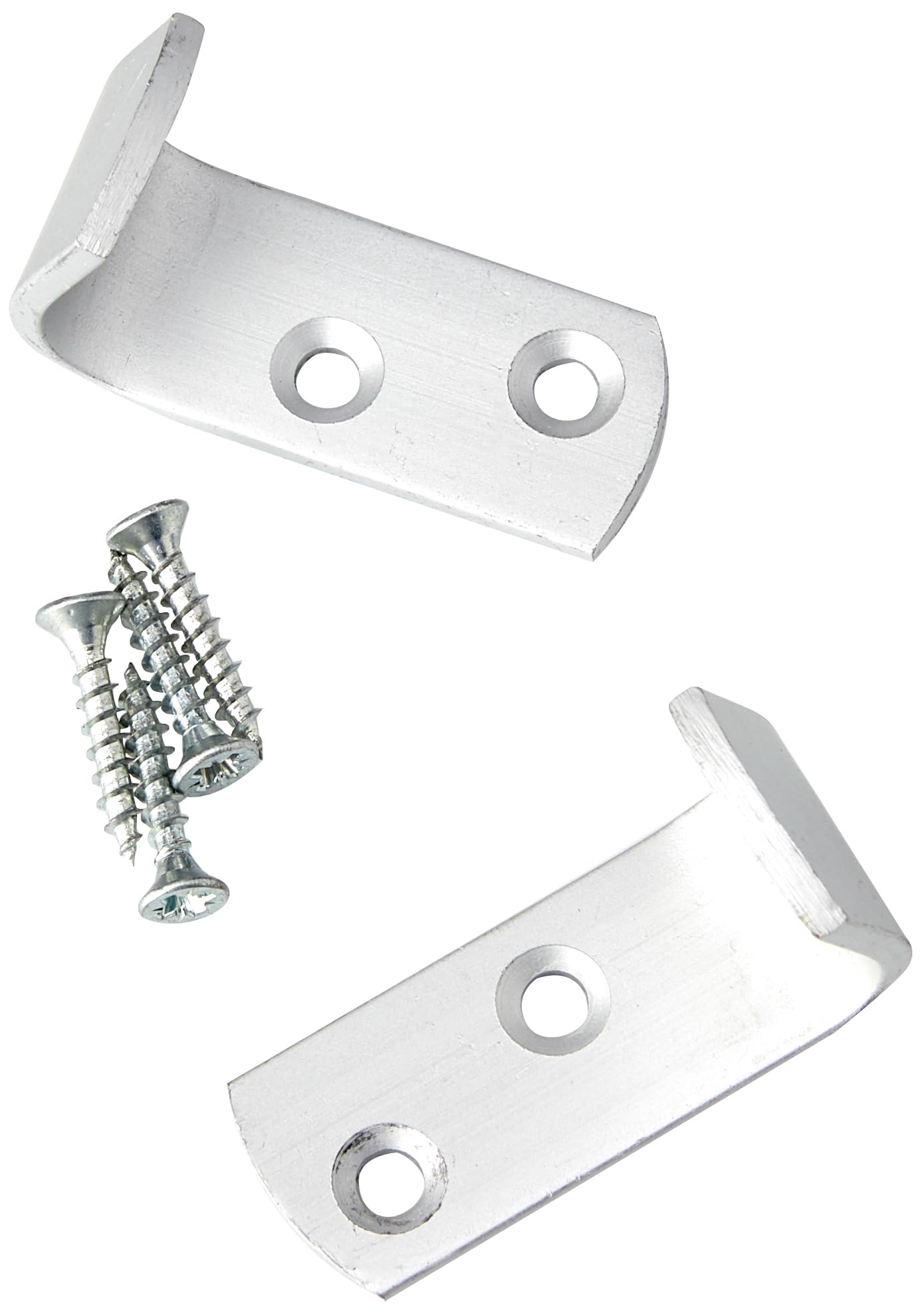 Merriway® BH00527 (6 Pcs) Aluminium Single Robe Hook with Satin Finish - Pack of 6 Pieces