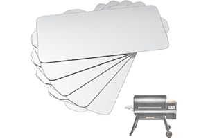 AJINTEBY 5 Pack Drip Tray Liners for Traeger Timberline 1300 Series Pellet Grills, BAC515 Drip Tray Liners, Heat-Resistant Foil Liners, Aluminum Tray for Catching Grease to Protect Drip Tray, 35.5" x 16.5"