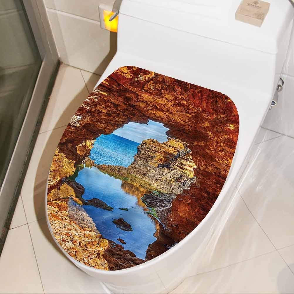 Adhesivo decorativo para la tapa del asiento del inodoro, diseño de