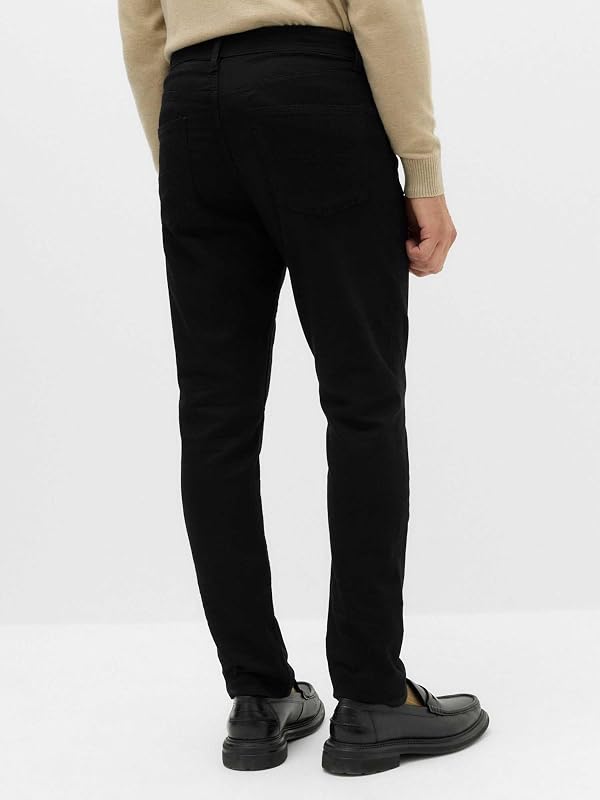 Jeans Slim Fit in Comfort Stretch Uomo Nero