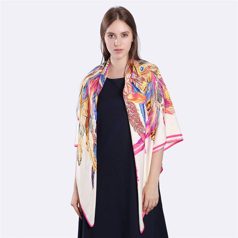 Womens Extra Large Scarf Silk Square Scarf Neckerchief Blanket Scarf Shawl Wraps 51x51 Inches Womens Extra Large Scarf Silk Square Scarf Neckerchief Blanket Scarf Shawl Wraps 51x51 Inches