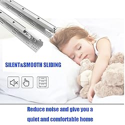 6 Pairs of 21 Inch Undermount Soft Close Drawer