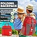 bago 25L Packable Lightweight Backpack - Water Resistant Travel and Hiking Daypack (25-Liter, Red-)