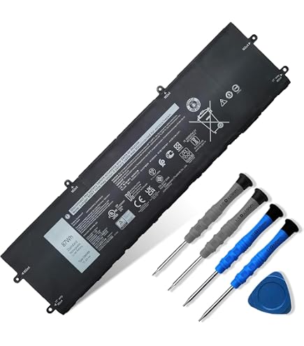 Amazon.com: Mobik 87Wh DWVRR Laptop Battery Replacement for Dell