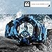 Fanmis Men's Digital LED Sports Watch Waterproof Electronic Casual Military Wrist Camouflage Blue Strap Boys Watch With Silicone Band Luminous Army Watches