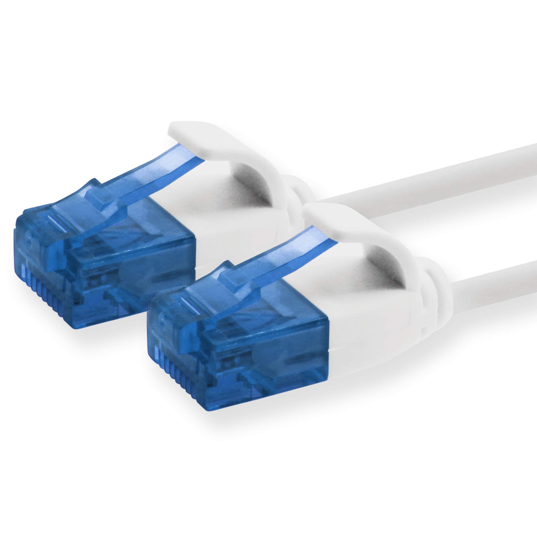 1aTTack.de 660479 Cat6 Cat.6 cable Cat network cable 10m - patch cable slim cable (small diameter - very flexible) 1000 Mbit/s - 1 piece - white