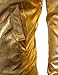 JOGAL Men's Metallic Party Costume Varsity Bomber Jacket Medium Gold