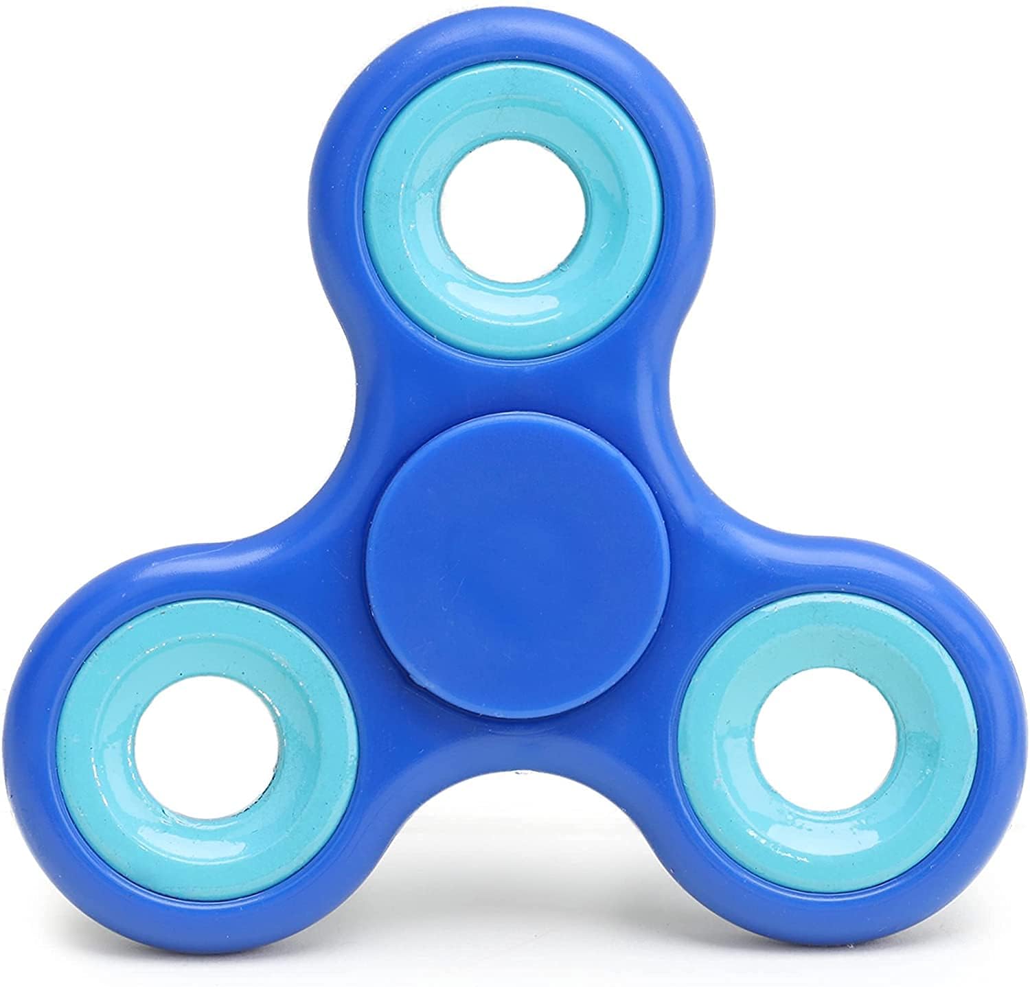 Christmas Concepts® - Exclusive Fidget Hand Spinner - Stress Reducer, Stress Relief, Autism - DARK BLUE WITH LIGHT BLUE RINGS