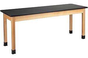 Learniture Science Lab Table w/Chemical Resistant Top (24" W x 72" L)