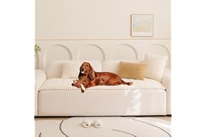 Mitid Sofa Cover Fuzzy Couch Cover for Pet, Couch Covers for Dogs Washable Non-Slip Sofa Slipcover Cushion Protector Pets Friendly Mat Bed