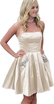 silk homecoming dress short