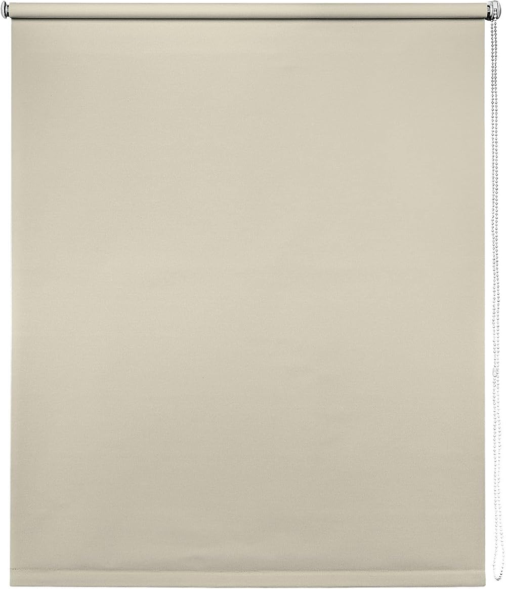 New Edge Blinds Thermal Blackout Roller Blinds Natural 70cm 165cm Drop