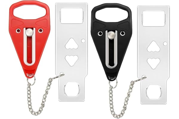 Portable Door Lock 2Pack Extra Lock for Additional Privacy and Safety in Home,Hotel and Apartment,Prevent Unauthorized Entry,