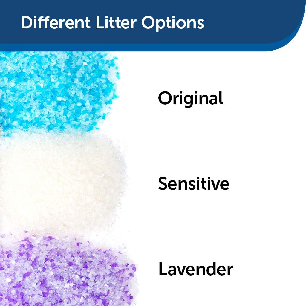 PetSafe ScoopFree Premium Blue Non Clumping Crystal Cat Litter, 2-Pack : Pet Supplies