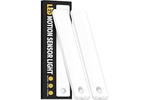 Auxoda Under Cabinet Lights 2 Pack, Motion Sensor Light Indoor, Under Cabinet Lighting Wireless, Rechargeable Night Light Closet Lights, Under Counter Lights for Kitchen