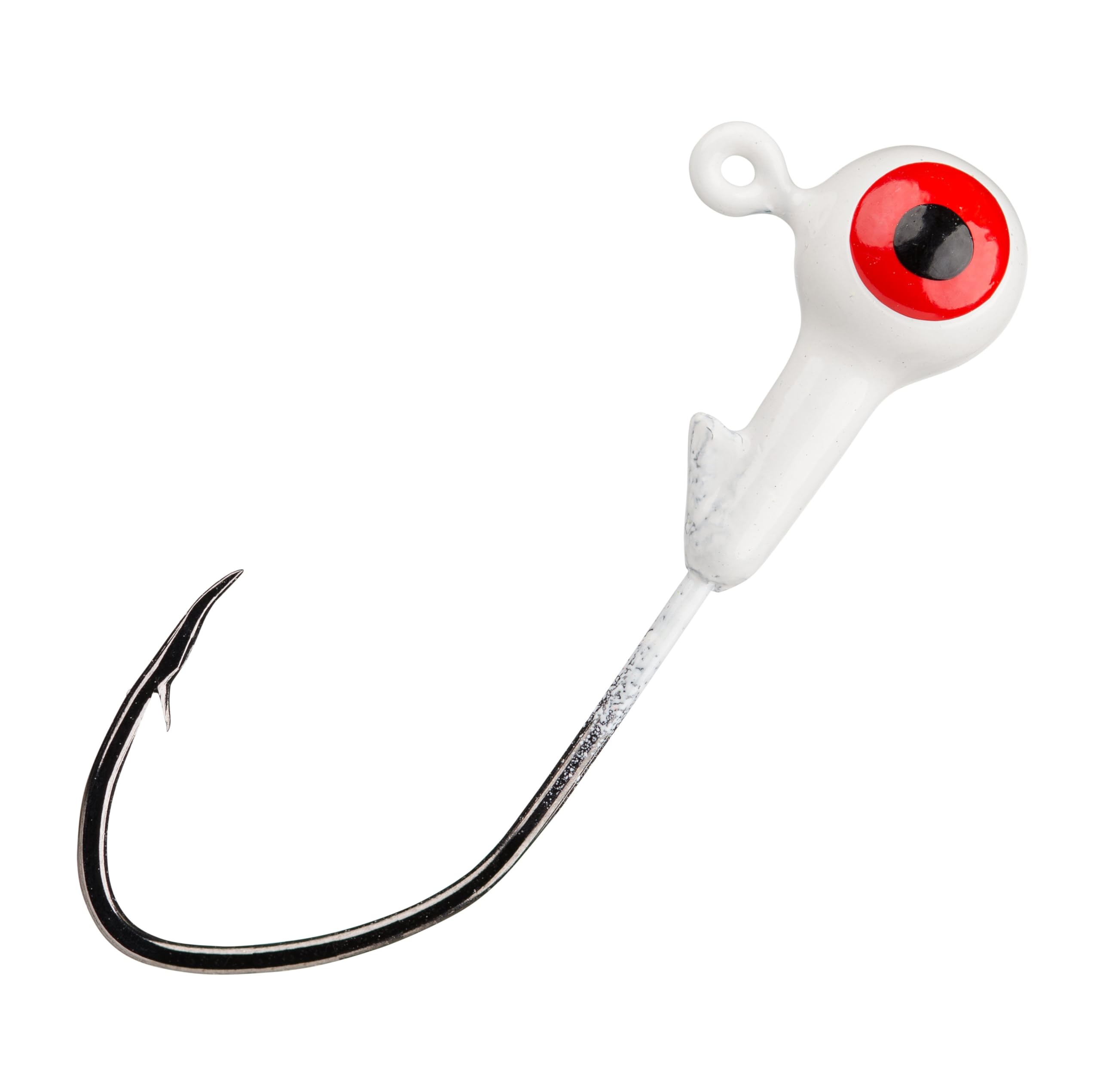 Strike King Lures Mr. Crappie Jig Head with Lazer Sharp Eagle Claw Hook, Freshwater, 1/16 oz, #2 Hook, Refrigator White, Package of 8