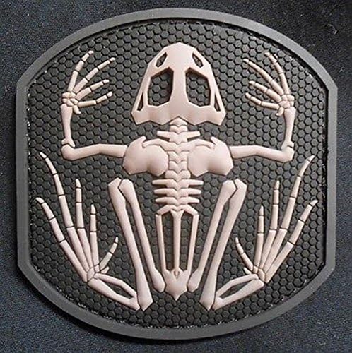 Skeleton Frog Navy Seal 3d Pvc Tactical Badge Morale Military Swat Velcro Patch