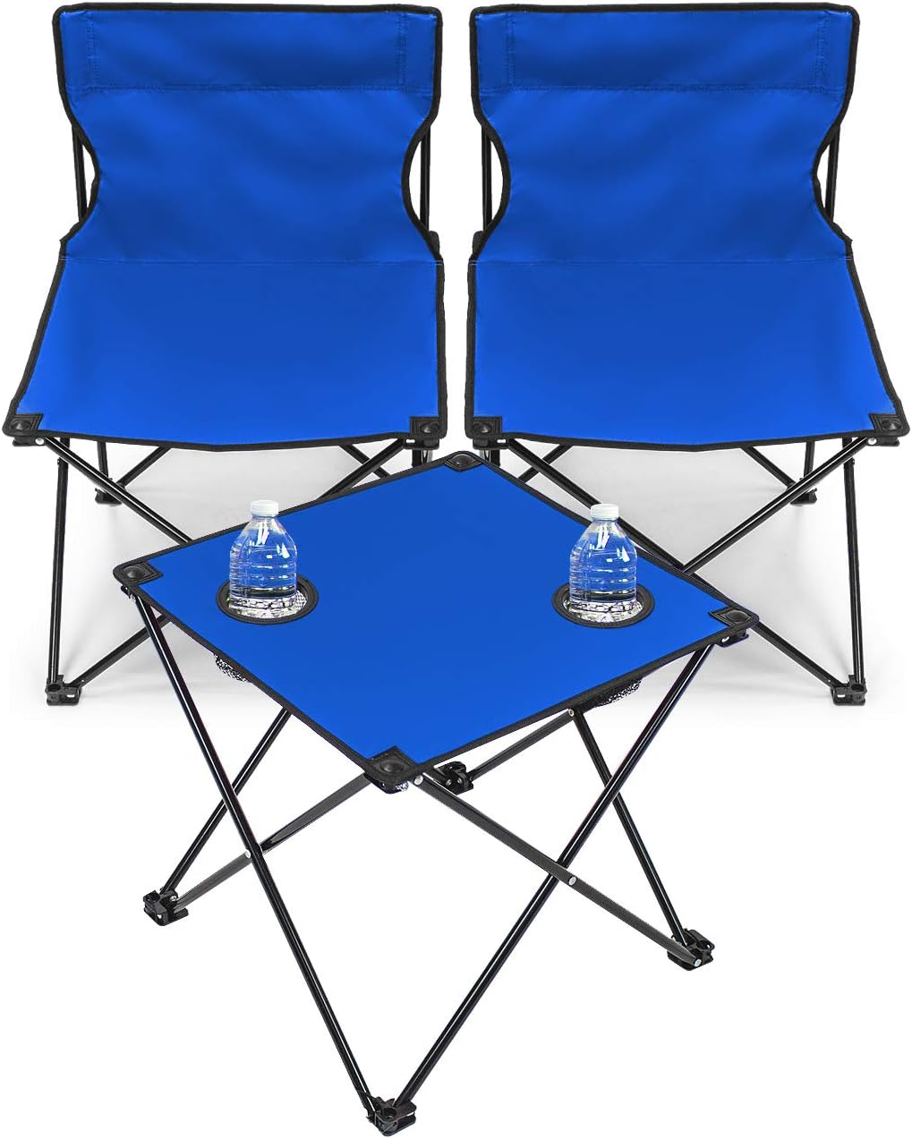 domi patio furniture on Amazon Com Sorbus Camp Chairs Table Set With Cup Holder Cooler Foldable Frame And Portable Carry Bag Great For Camping Sporting Events Beach Travel Backyard Patio Etc Chair Table Set Blue Sports
