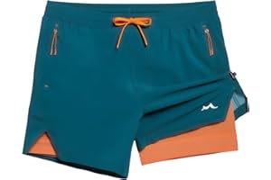 maamgic Men's Athletic Running Shorts with Liner Ultra Lightweight Workout Shorts 5"/ 7"