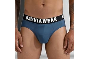 Men's Briefs Cotton Athletic Supportive No Ride Up Seamless Low Rise Printed Waistband Solid Underwear