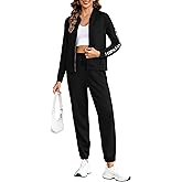 Totatuit Women's Tracksuit Sets 2 Piece Outfits Long Sleeve Zip Up Sweatshirt Long Pants Jogger Lounge Sweatsuit Sets